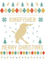 kingfisher ugly christmas sweater vinatge retro png t-shirt