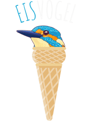 kingfisher word game ice cream waffle design great bird watch png t-shirt