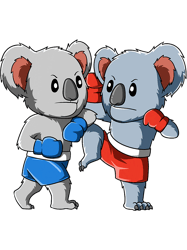 koala muay thai kickboxing and thai boxing png t-shirt