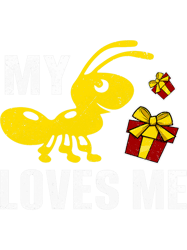 my ant loves me funny family aunt 2nephew niece puns png t-shirt