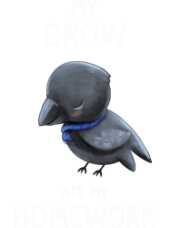 my crow ate my homework shirt humor crow lover png t-shirt