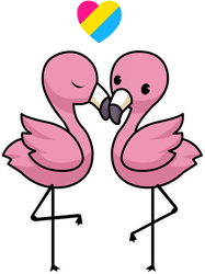 pan flamingo lgbt pride pansexual png t-shirt