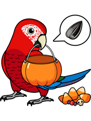 parrot wants seeds not candy i greenwinged macaw png t-shirt