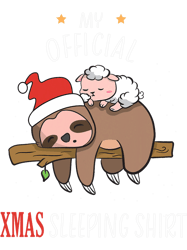 sleepwell xmas dress sleeping sloth sheep woman men child png t-shirt