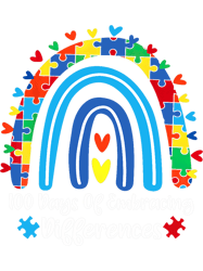 100 days of embracing differences special education teacher png t-shirt