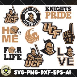 knights pride bundles, knights pride svg, ncaa football svg, ncaa team, svg, png, dxf, eps, instant download