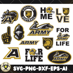 army-black-kinght football team svg, army-black-kinght svg, n c a a svg, logo bundle instant download