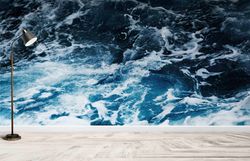 3d wall paper,bright wall paper,modern wall paper,aesthetic ocean,ocean landscape wall art,landscape wall paper,