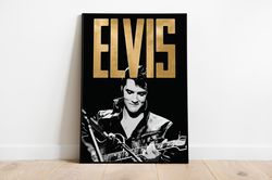 elvis presley poster, digital prints, instant download,  music art, home decor, wall art, band poster