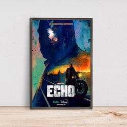 echo movie poster - room decor wall art - canvas fabric print - poster gift