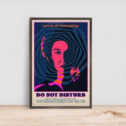 do not disturb movie poster - room decor wall art - canvas fabric print - poster gift
