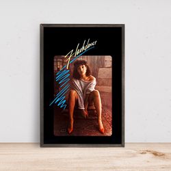 flashdance movie poster horror- room decor wall art - canvas fabric print - poster gift