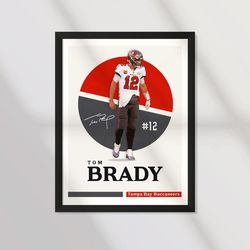 sport design - tom brady, tampa bay buccaneers - poster