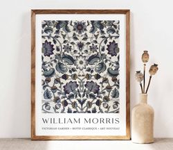 william morris print, morris poster, garden flowers art, botanical print, vintage floral art, wall art gift idea art pri
