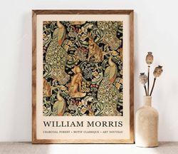 william morris poster, william morris print, william morris art, floral print, vintage art, wall art gift idea, victoria