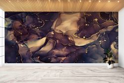 brown and gold marble,alcohol ink wall paper,paper wall artbright wall paper,custom wall paper,marble wall art,