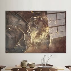 brown gold marble,glass wall decor,glass wall art modern,abstract glass,glass custom for art,contemporary glass,