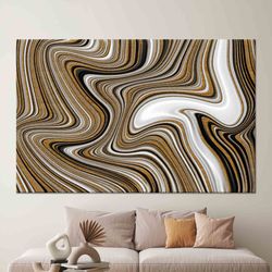 black gold and white marble art, alcohol ink painted art, shimmery wall art, abstract wall art, 3d glass art, canvas art