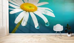 flower wall painting, wall decorations, wall art, flower daisy wall paper, paper art, floral wallpaper, living room wall