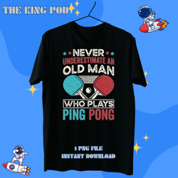 table tennis player gift grandpa father funny table tennis 1