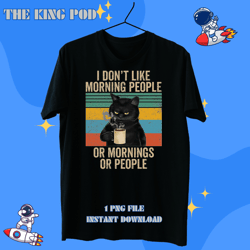 i hate morning people and mornings and people coffee cat