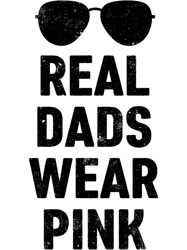 mens real dads wear pink men fathers day breast cancer