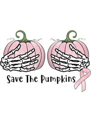 save the pumpkins halloween 2breast cancer awareness