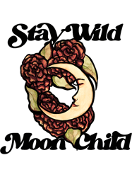 stay wild moon child flower full moonchild art moon witch 21