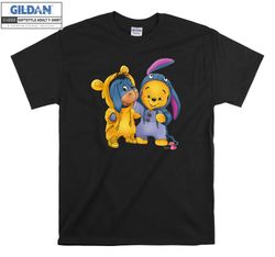 pooh and eeyore costume t-shirt hoody kids child tote bag tshirt s-m-l-xl-xxl-3xl-4xl-5xl gildan oversized men women uni