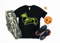 corgi skeleton halloween shirt  corgi shirt  happy halloween  trick or treat  corgi lover gift  halloween dog  tank top