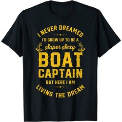 boat captain boating boat owner boat lover t-shirt