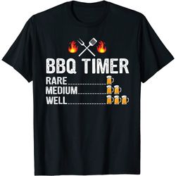 Bbq Timer Barbecue Drinking Grilling Grill Beer T-shirt T-shirt
