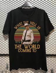 what the hell is the world coming to sunset retro vintage shirt