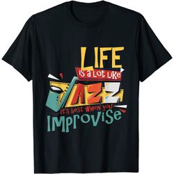 funny sax player gifts jazz music saxophone t-shirt