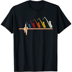 great jazz saxophone heartbeat jazz musician t-shirt