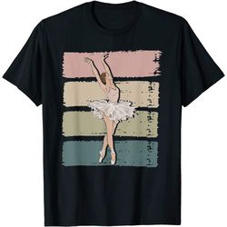 ballerina ballet dancer ballet dancing retro ballet t-shirt