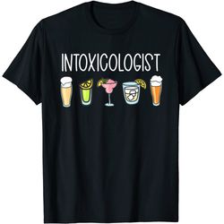 funny bartender shirts for women intoxicologist bartending t-shirt