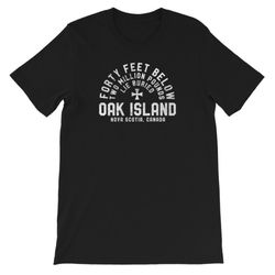 oak island forty feet vintage templar knight mystery gift shirt