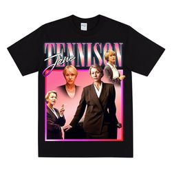 jane tennison t shirt, for helen mirren fans, retro 90s style tee, inspired by british police, vintage hand printed shir