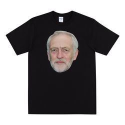 jeremy corbyn face t-shirt, funny jeremy corbyn tshirt, gift for socialists, t shirt with jeremy corbyn's face, custom j