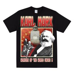 karl marx homage t-shirt, gift for socialists, funny communist t shirt, vintage karl marx t shirt, inspired by socialism