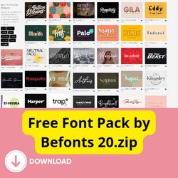 font pack by befonts 20.zip