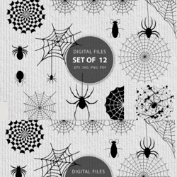 spider webs svg files format bundle