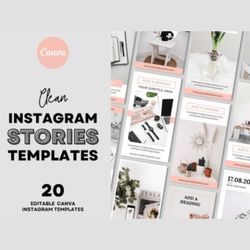 clean instagram stories bundle