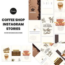 10 coffee shop instagram stories canva