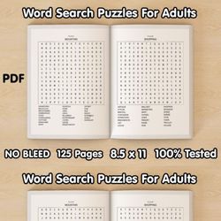 word search puzzles for adults volume 4