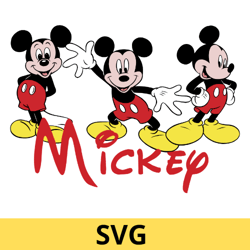 mickey mouse vector svg logo