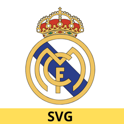 the real madrid c f logo svg