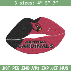 arizona cardinals lips embroidery design, cardinals embroidery, nfl embroidery, sport embroidery, embroidery design.