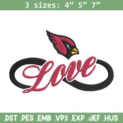 arizona cardinals love embroidery design, cardinals embroidery, nfl embroidery, logo sport embroidery, embroidery design